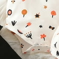 thumbnail image 4 of Baby Girls Summer Suit Fly Sleeve Cartoon Prints Romper Bodysuit and Shorts Baby Girl Outfits Sets 0 to 18 Months, 4 of 6