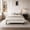 White, variant on Amolife Queen Size Platform Bed Frame with Adjustable Velvet Upholstered Headboard, White