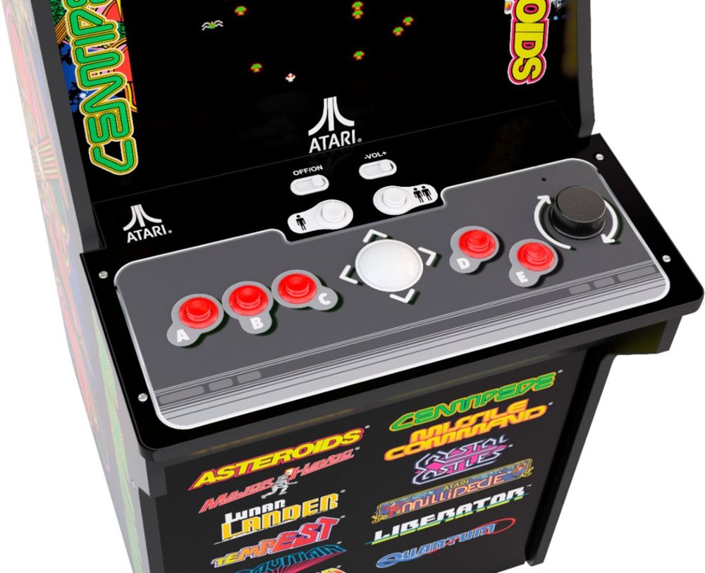Deluxe 12-in-1 Arcade Machine with Riser, Arcade1UP, Atari Graphics - image 3 of 5