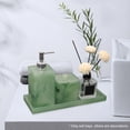 thumbnail image 3 of enqiretly Vanity Tray Desktop Organizer Tealight Plate for Countertop Hotel Decor Jade Green, 3 of 9