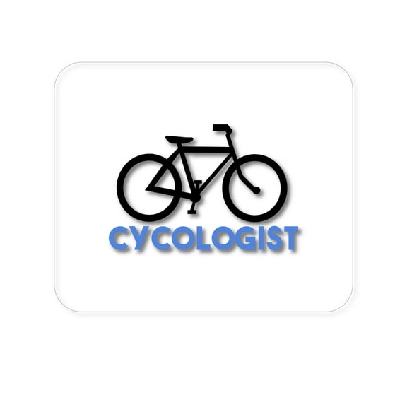 DistinctInk Mouse Pad - 1/4" Foam Rubber - Cycologist Bicycle Cycling