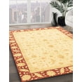 thumbnail image 2 of Ahgly Company Indoor Round Abstract Sun Yellow Abstract Area Rugs, 8' Round, 2 of 6