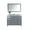 Gray, variant on Laviva 313ANG-48-WS Wilson 48 Inch Vanity With White Stripe Countertop