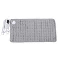 thumbnail image 1 of Heating Pad 6 Temperature Settings Fast Heating Electric Hot Heated Pad for Arms Neck Legs 23.6 X 11.8in Silver Gray US Plug 100‑120V, 1 of 4