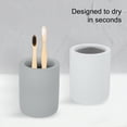 thumbnail image 4 of Soporte para Cepillos de Dientes Unique Bargains Organizador de Baño de Diatomita Soporte para Cepillos de Dientes y Pasta de Dientes Solución de Almacenamiento para Fregaderos de Baño Gris Oscuro 1Pc, 4 of 6