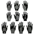 Stencils for Henna Tattoos/Temporary Tattoo Temples Set of 20 Sheets
