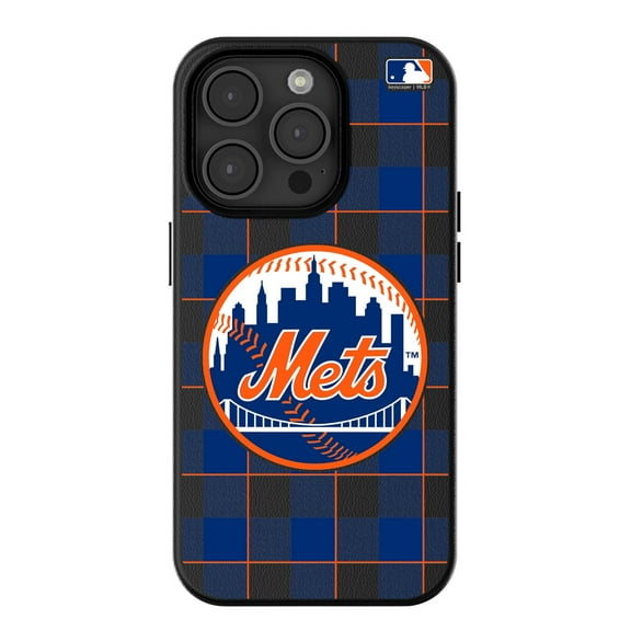 Keyscaper New York Mets Plaid Magnetic Bump iPhone Case