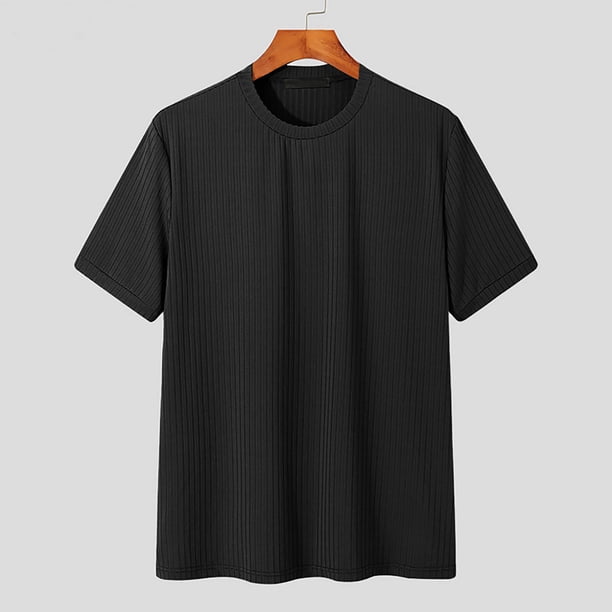 pstuiky camisetas para hombre, Sudadera con capucha informal holgada de color liso y manga corta para hombre ropa de hombre l