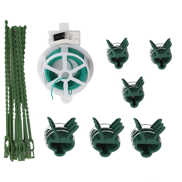 Herramienta De Encuadernación De Plantas, Clips De Soporte De Plantas Ajustables Z Save Time Con Encuadernación De Plantas Y Juego De Clips Para Pepinos Para Tomates Cergrey Plant Clamps