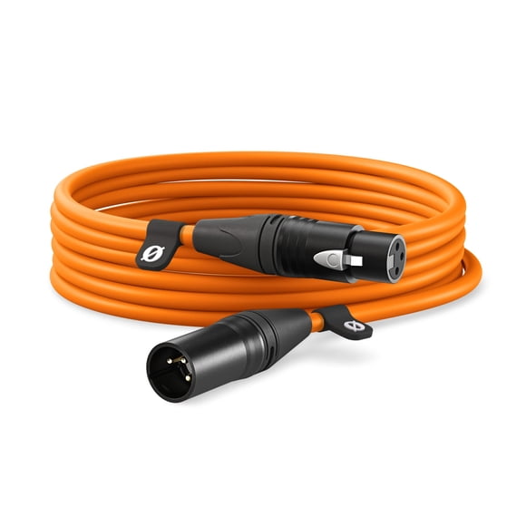 Cable XLR Rode XLR-6 Premium de 6 m para micrófonos (naranja)