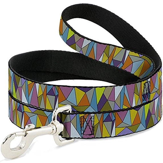 buckle-down "stained glass mosaic multi color" dog leash