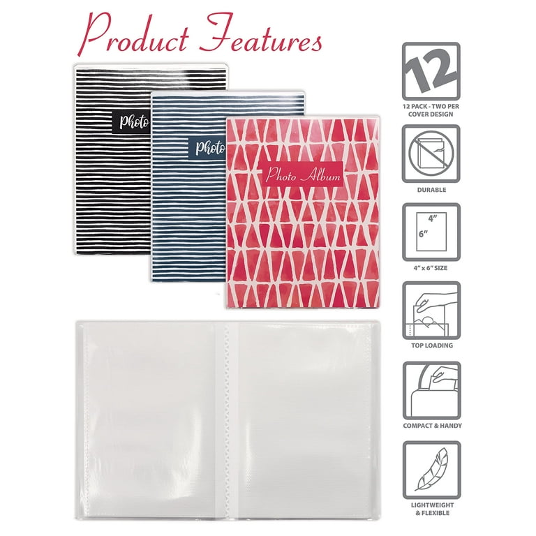 Photo Album Refill Page Square 12 Inch 20 Pack Protector 3 Ring Scrapbook  Clear