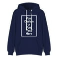 thumbnail image 5 of Hpapadks Hoodies for Men Autumn Winter Oversized Long Sleeve Solid Pocket Hooded Hoodie Coat Sweatshirts for Men Navy S, 5 of 5