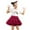 Wine, variant on TSADFHJI Cute Girls Dresses Size 10-12 Children's Fashion Solid Color Bow Tutu Dress Girls' Tutu Dress 2-4 Years Wine