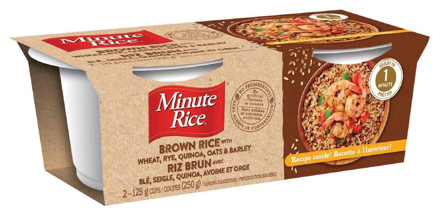 Riz brun avec blé, seigle, quinoa, avoine et orge en coupe Minute Rice® , 250 g