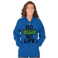thumbnail image 4 of No Game No Life Unisex Fleece Graphic Zip Up Hoodie Brisco Brands 5X, 4 of 5