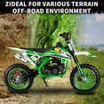 thumbnail image 4 of Seipouy 49cc Gas Dirt Bike - 2 Stroke Motorcycle with Off-Road Tires, Dual Disc Brakes & Shock Absorbers - Beginner Motocross Bike with Comfort Seat Cushion for Youth Children Riders, 4 of 9