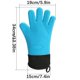thumbnail image 3 of Guantes de silicona de algodón alargados con boca plana, guantes gruesos de cinco dedos con aislamiento térmico para horno microondas, 3 of 4