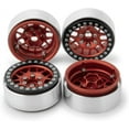 thumbnail image 4 of RCLIONS 4pcs Aluminum Alloy 2.2inch Beadlock Wheels Rims for Axial Wraith SCX10 TRX4 1/10th RC Rock Crawler Car (Red), 4 of 15