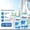 B, variant on Portable Glass Cleaner Spray Streak-Free 30ml 50ml for Shower Mirrors Tables Auto Windows Household Streak-Free Multi-Surface