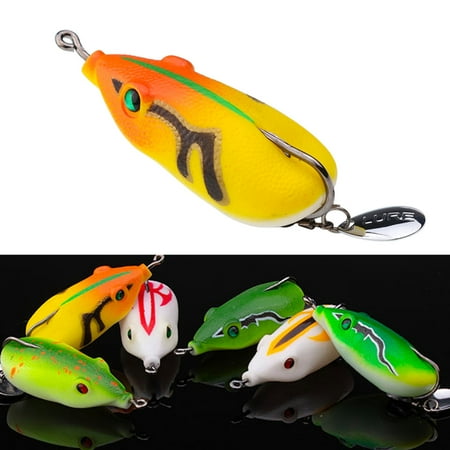 SPRING PARK 6cm 13g Artificial Lure Soft Hollow Lifelike Frog Fishing Lure Bait Tackle Hollow Design Large Fish Lure Lure
