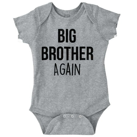 

Brother Newborn Infant Bodysuits For Boys Big Again Older Son Shower Birthday