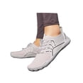thumbnail image 3 of lnmuld Men Women Barefoot Shoes, Breathable Mesh Shoes for Water Yoga Fitness Hiking Color:White,Size:10.5, 3 of 7