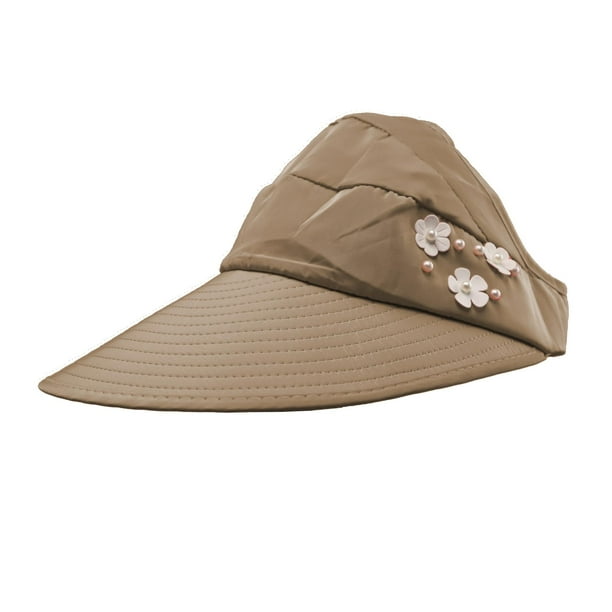 Visera de Sol para Mujer, Elegante Sombrero protección UV para Dama ecomlab sombrero visera