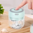 thumbnail image 2 of Picadora de ajo eléctrica LYCAQL, picadora de verduras portátil de 350 ml, trituradora de ajo, machacador de cebolla, licuadora para verduras, procesador de alimentos inalámbrico para jengibre,, 2 of 5
