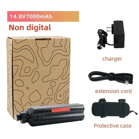 10000mAh pour Daiwa SB150J-DH-L SB200J-L SB270MM SB300MJ BM2300 BM2600 BM2900 Bobines d'Assistance Électrique pour Moulinet de Pêche Ensemble Chargeur de Batterie 14.8V