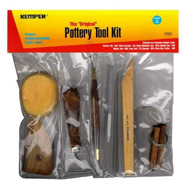 National Artcraft Potter's Tool Kit Contains 8 Essential Tools for  Trimming, Shaping and Smoothing Pottery and Ceramic Clay Surfaces 