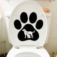 thumbnail image 4 of CaiYueKe Black Cat And Dog Paw Print Wall Sticker Removable Vinyl Decal For Home Decor Living Room Nursery Bedroom Pet Themed Waterproof Adhesive Art, 4 of 5