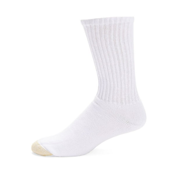 Men's Gold Toe 2187S Ultra Tec Crew Socks 3 Pack (White O/S