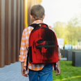 thumbnail image 6 of Salouo Minimalist Skull Red Print Laptop Backpack 16.5'' Daypack Carry On Backpack for Men Women Outdoor Bag Laptop Sleeve and Dual for Weekender/Business/Hiking-One Size, 6 of 6