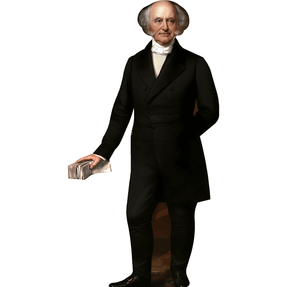 H25116 Martin Van Buren 8th President Cardboard Cutout Standee Standup