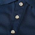 thumbnail image 5 of Sngxgn Shirts for Men - Short Sleeve Casual Polo Shirt(Navy,S), 5 of 7
