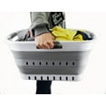thumbnail image 2 of SAMMART Set of 2 - 30L (8 gallon) Collapsible Plastic Laundry Basket - Foldable Pop Up Storage Container / Organizer - Space Saving Hamper / Basket, 2 of 7