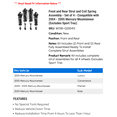 thumbnail image 2 of Front and Rear Strut and Coil Spring Assembly - Set of 4 - Compatible with 2004 - 2005 Mercury Mountaineer (Excludes Sport Trac), 2 of 2