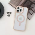 thumbnail image 5 of Shockproof Kickstand Heavy Duty Clear Case For Apple iPhone 16 Pro Max Compatible With MagSafe With Camera Lens Protector Pink, 5 of 7