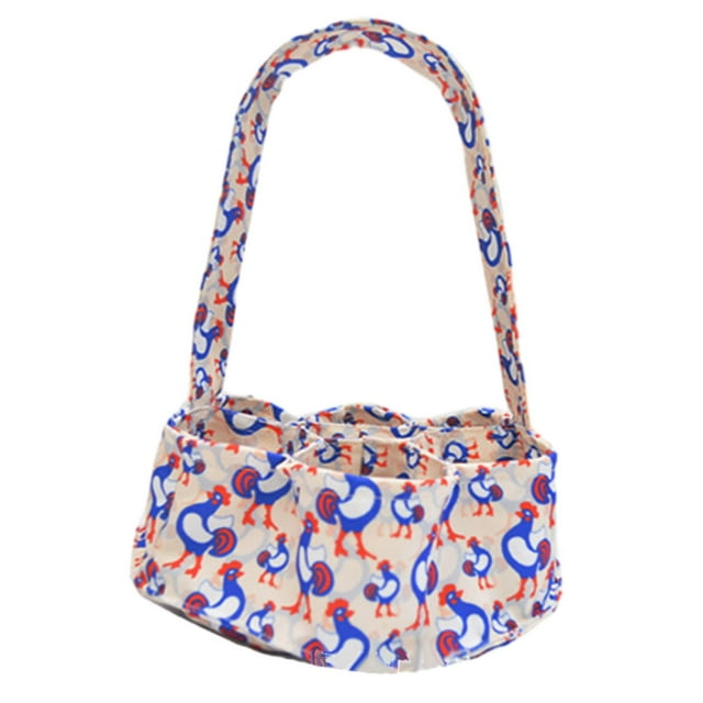 Bolsa porta huevos, cesta recolectora de huevos para huevos frescos, contenedor de almacenamiento, cesta recolectora de huevos para gallinero, ama de Pollo Azul