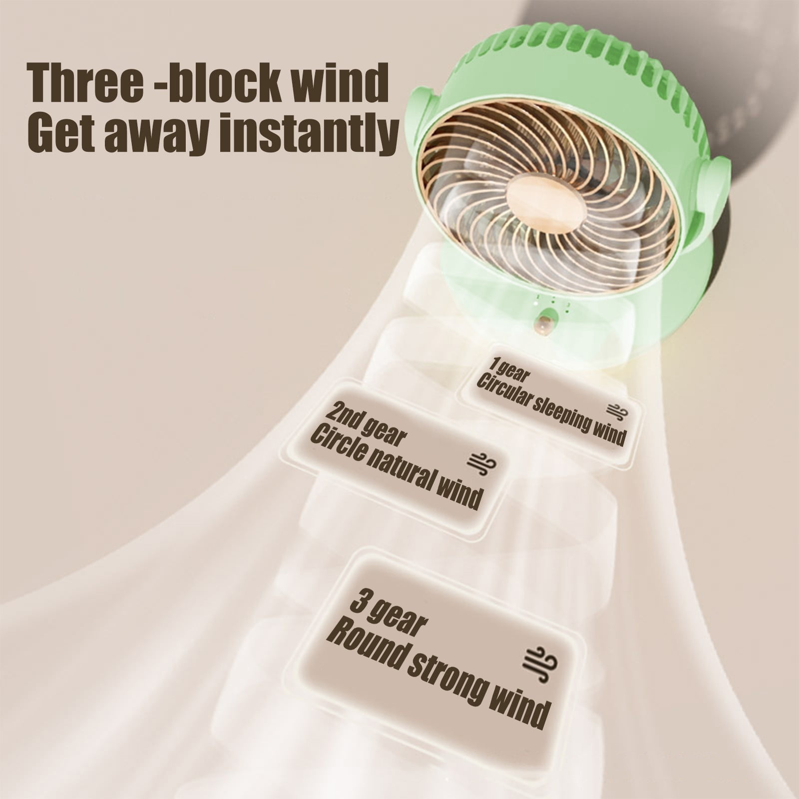 Fan for Bedroom, 7 Inches, Quiet Table Air Circulator Fans for Whole Room, 120° Oscillation, 3 Speeds, 140° Adjustable Tilt, Desktop Fan for Home, Office, Kitchen