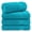Aqua Blue, variant on Cotton Paradise 100% Cotton 4 Piece Turkish Bath Towel Set, Soft Plush Towels Clearance Bathroom Set, Sage Green