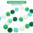 thumbnail image 3 of Uxcell Pom Pom Garland, Hanging Garland Ball Banner for Halloween Thanksgiving Christmas Wedding Decor Green/White/Light Green/Dark Green, 3 of 7