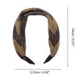 thumbnail image 3 of Unique Bargains 1 Pc Fashion Sequins Wave Wide Headbands for Women Brown, 3 of 6