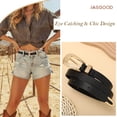 thumbnail image 5 of JASGOOD Women's Western Skinny Belt with Carving Buckle Cowgirl Cowboy Waist Belt for Jeans Dresses, 5 of 11