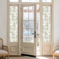 thumbnail image 2 of Sage Green Fruit Window Privacy Film, Vintage Plant Nature Botanical Flower Static Cling UV Sun Blocking Heat Control Window Tint, Non-Adhesive One Way Windows Privacy Cover 17.7''x78.7'', 2 of 7