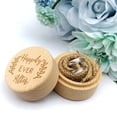 thumbnail image 3 of Sonducket DIY rústica boda anillo de caja soporte boda anillo portador caja compromiso grabado anillos caja Type11 NO11, 3 of 6