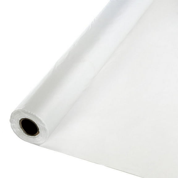 Clear Banquet Plastic Table Roll 100 ft x 40 inch