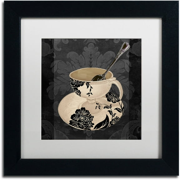 Trademark Fine Art "Vintage Cafe II" Canvas Art by Color Bakery White Matte, Black Frame