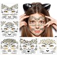 thumbnail image 1 of wonima02 5 Sheets Cheetah Face Temporary Tattoos for Women & Girls – Cheetah Print, Spotted Face & Leopard Makeup for Parties, Cosplay, Festivals & Bold Style, 1 of 1